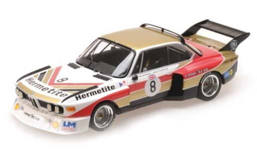 Diecast model cars Bmw 3.5 course CSL No.8 Hermetite 1000 Km N&Atilde;&frac14;rburgring 1976 J.Fitzpatrick/T.Walkinshaw 1/18 Minichamps