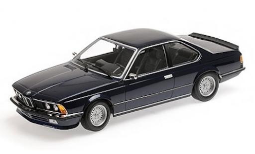 Diecast model cars Bmw 635 CSi (E24) metallic blue 1982 1/18 Minichamps