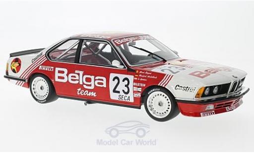 Diecast model cars Bmw 635 CSi (E24) No.23 Belga 24h Spa 1985 M.Winkelhock/J.Gartner/H.Regout without Vitrine 1/18 Minichamps
