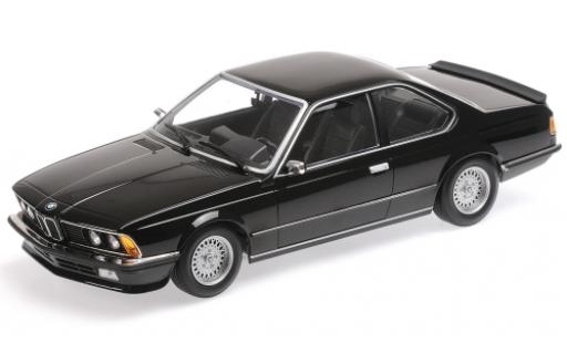 Diecast model cars Bmw 635 CSi metallic black 1982 1/18 Minichamps
