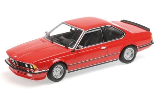Diecast model cars Bmw 635 CSi red 1982 1/18 Minichamps