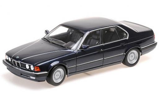 Diecast model cars Bmw 730 E32 i () metallic blue 1986 1/18 Minichamps