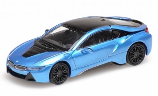 Diecast model cars Bmw i8 Coupe metallic blue 2015 1/87 Minichamps