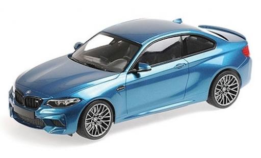 Diecast model cars Bmw M2 Competition metallic blue 2019 1/18 Minichamps