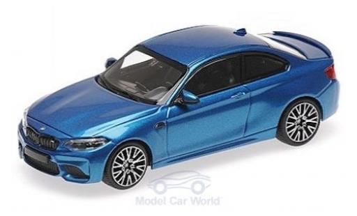 Diecast model cars Bmw M2 Competition metallic blue 2019 1/43 Minichamps