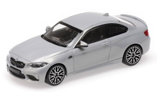 Diecast model cars Bmw M2 Competition metallic grey 2019 1/43 Minichamps