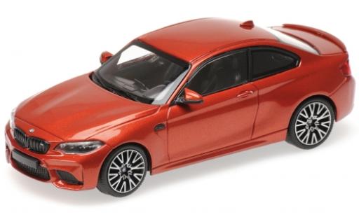 Diecast model cars Bmw M2 Competition metallic orange 2019 1/43 Minichamps