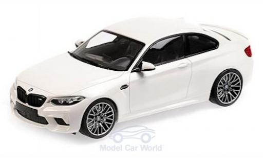 Diecast model cars Bmw M2 Competition white 2019 1/18 Minichamps