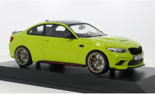Diecast model cars Bmw M2 CS green 2020 1/18 Minichamps