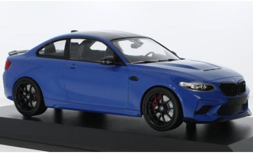 Diecast model cars Bmw M2 CS metallise blue 2020 1/18 Minichamps