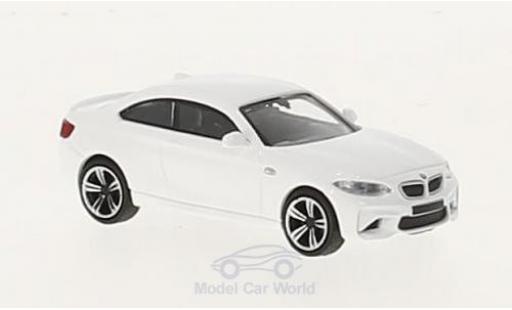Diecast model cars Bmw M2 coupe white 2016 1/87 Minichamps