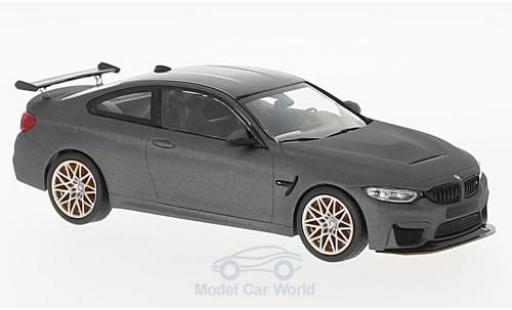 Diecast model cars Bmw M4 GTS (F82) matt-grey 2016 with orangen Felgen 1/43 Minichamps