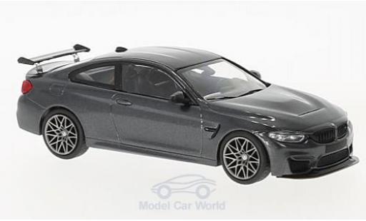 Diecast model cars Bmw M4 GTS (F82) metallic grey 2016 with greyen Felgen 1/43 Minichamps