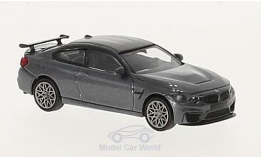 Diecast model cars Bmw M4 GTS metallic grey 2016 with greyen Felgen 1/87 Minichamps