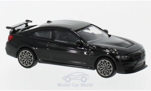 Diecast model cars Bmw M4 GTS metallic black 2016 with greyen Felgen 1/87 Minichamps