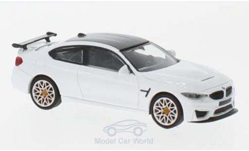 Diecast model cars Bmw M4 GTS white 2016 with orangen Felgen 1/87 Minichamps