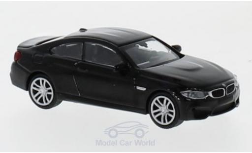 Diecast model cars Bmw M4 coupe metallic black 2015 1/87 Minichamps