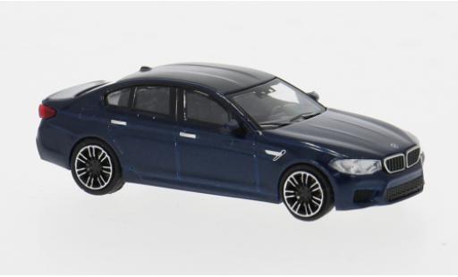 Diecast model cars Bmw M5 berline (F90) metallise blue 2018 1/87 Minichamps