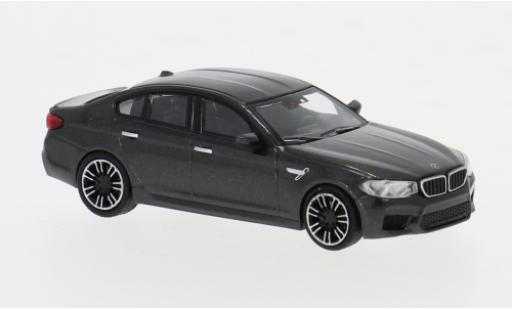 Diecast model cars Bmw M5 berline (F90) metallise grey 2018 1/87 Minichamps