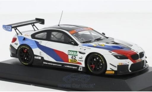 Diecast model cars Bmw M6 GT3 No.42 Schnitzer Motorsport ADAC GT Masters 2018 M.Jensen/T.Scheider 1/43 Minichamps