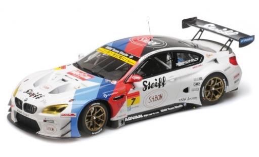 Diecast model cars Bmw M6 GT3 No.7 Team Studie AG Steiff Super GT Japan 2016 J.M&Atilde;&frac14;ller/S.Ara 1/18 Minichamps