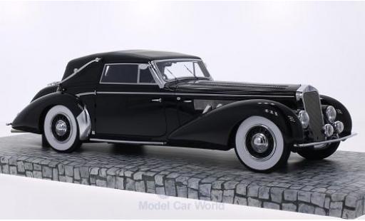 Diecast model cars Delage D8-120 Cabriolet Convertible black 1939 First Class Collection 1/18 Minichamps