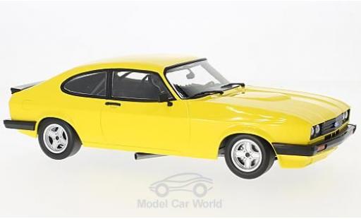 Diecast model cars Ford Capri 3.0S 3.0 yellow 1978 1/18 Minichamps