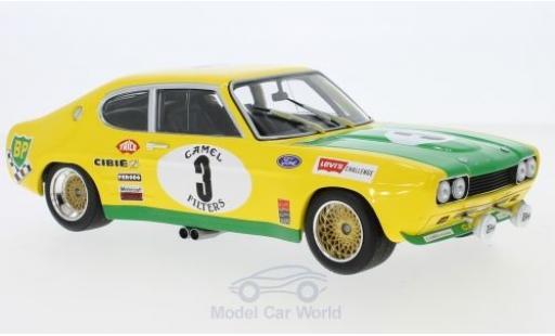 Diecast model cars Ford Capri RS 2600 MK I No.3 BP Racing Team BP 24h Spa 1972 G.Birrell/C.Bourgoignie 1/18 Minichamps