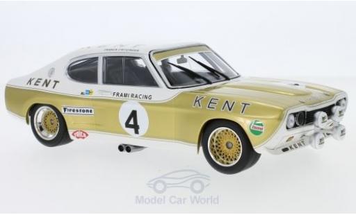 Diecast model cars Ford Capri RS 2600 MK I No.4 Kent Frami Racing Team Kent 24h Spa 1972 J-C.Franck/K.Fritzinger 1/18 Minichamps