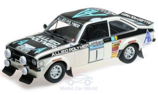Diecast model cars Ford Escort RS 1800 MK II No.1 Allied Polymer Group Allied Polymer Rally RAC Lombard 1975 T.M&Atilde;&curren;kinen/H.Liddon 1/18 Minichamps