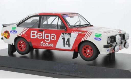 Diecast model cars Ford Escort RS 1800 MK II No.14 Belga Team Belga Lotto Haspengouwrally 1983 R.Droogmans/R.Joosten 1/18 Minichamps