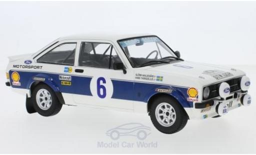 Diecast model cars Ford Escort RS 1800 MK II No.6 Motor Co. LTD Rally WM Rally Acropolis 1977 B.Waldegard/H.Thorszelius 1/18 Minichamps