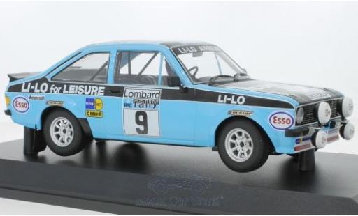 Diecast model cars Ford Escort RS 1800 No.9 Li-Lo Equipe Esso Rally RAC Lombard 1978 R.Clark/N.Wilson 1/18 Minichamps