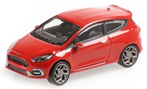 Diecast model cars Ford Fiesta ST red 2018 1/87 Minichamps