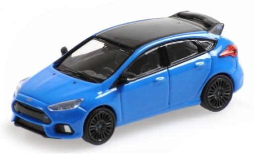 Diecast model cars Ford Focus RS metallic blue/black 2018 1/87 Minichamps