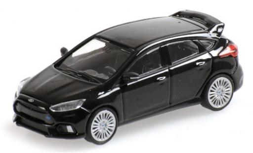 Diecast model cars Ford Focus RS metallic black 2018 1/87 Minichamps