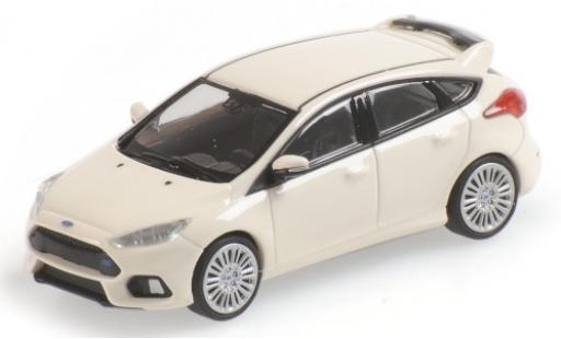 Diecast model cars Ford Focus RS white 2018 1/87 Minichamps