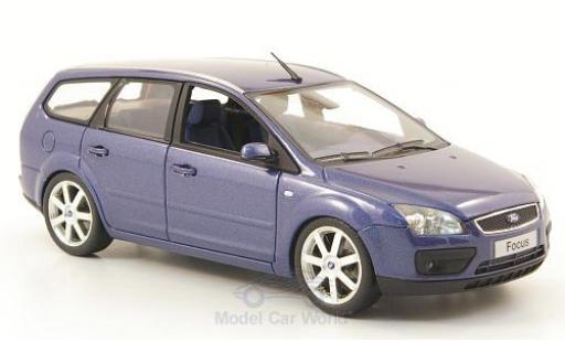 Diecast model cars Ford Focus Turnier metallic blue 2006 1/43 Minichamps