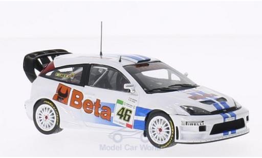 Diecast model cars Ford Focus RS WRC No.46 Beta Rally Monza 2007 V.Rossi Collection V.Rossi/C.Cassina 1/43 Minichamps