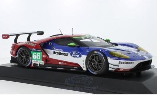 Diecast model cars Ford GT GTE No.66 Chip Ganassi Racing UK 24h Le Mans 2016 O.Pla/S.M&Atilde;&frac14;cke/B.Johnson 1/18 Minichamps