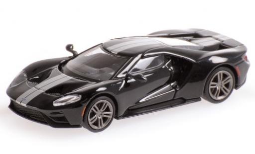 Diecast model cars Ford GT Berlinetta black/grey 2018 1/87 Minichamps