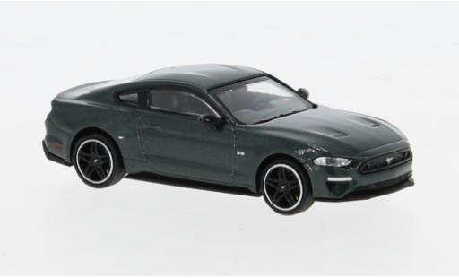 Diecast model cars Ford Mustang GT metallise green 2018 1/87 Minichamps