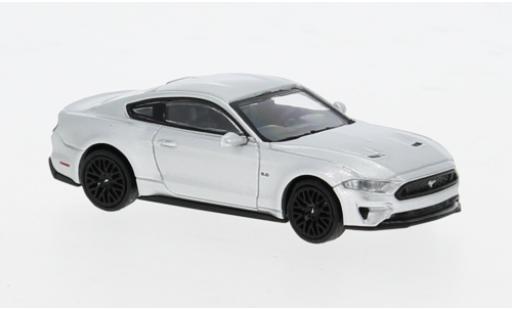 Diecast model cars Ford Mustang GT silver 2018 1/87 Minichamps