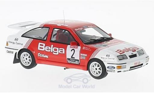 Diecast model cars Ford Sierra Cosworth RS No.2 Belga Haspengouwrally 1987 R.Droogmans/R.Joosten 1/43 Minichamps