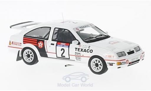 Diecast model cars Ford Sierra Cosworth RS No.2 Texaco Tour de Corse 1987 S.Blomqvist/K.greendel 1/43 Minichamps