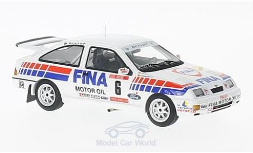 Diecast model cars Ford Sierra Cosworth RS No.6 RAS Sport Fina Rally Ypres 1989 R.Droogmans/R.Joosten 1/43 Minichamps