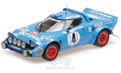 Diecast model cars Lancia Stratos HF No.4 Chardonnet Motorac Rally WM Rally Monte Carlo 1979 B.Darniche/A.Mahe 1/18 Minichamps