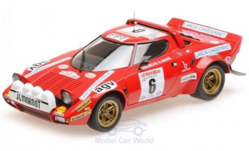 Diecast model cars Lancia Stratos HF No.6 Rally WM Rally Tour de Corse 1975 B.Darniche/A.Mahe 1/18 Minichamps