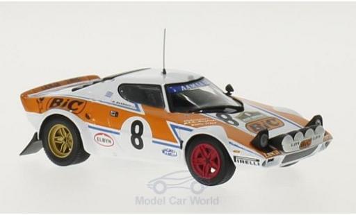 Diecast model cars Lancia Stratos HF No.8 BIC Rally WM Rally Griechenland 1978 T.Livieratos/M.Manolis 1/43 Minichamps