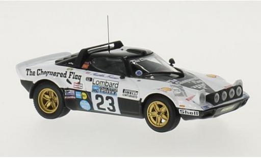 Diecast model cars Lancia Stratos Rallye Rally No.23 Chequered Flag RAC Rally 1976 P-I.Walfridson/A.Frazer 1/43 Minichamps